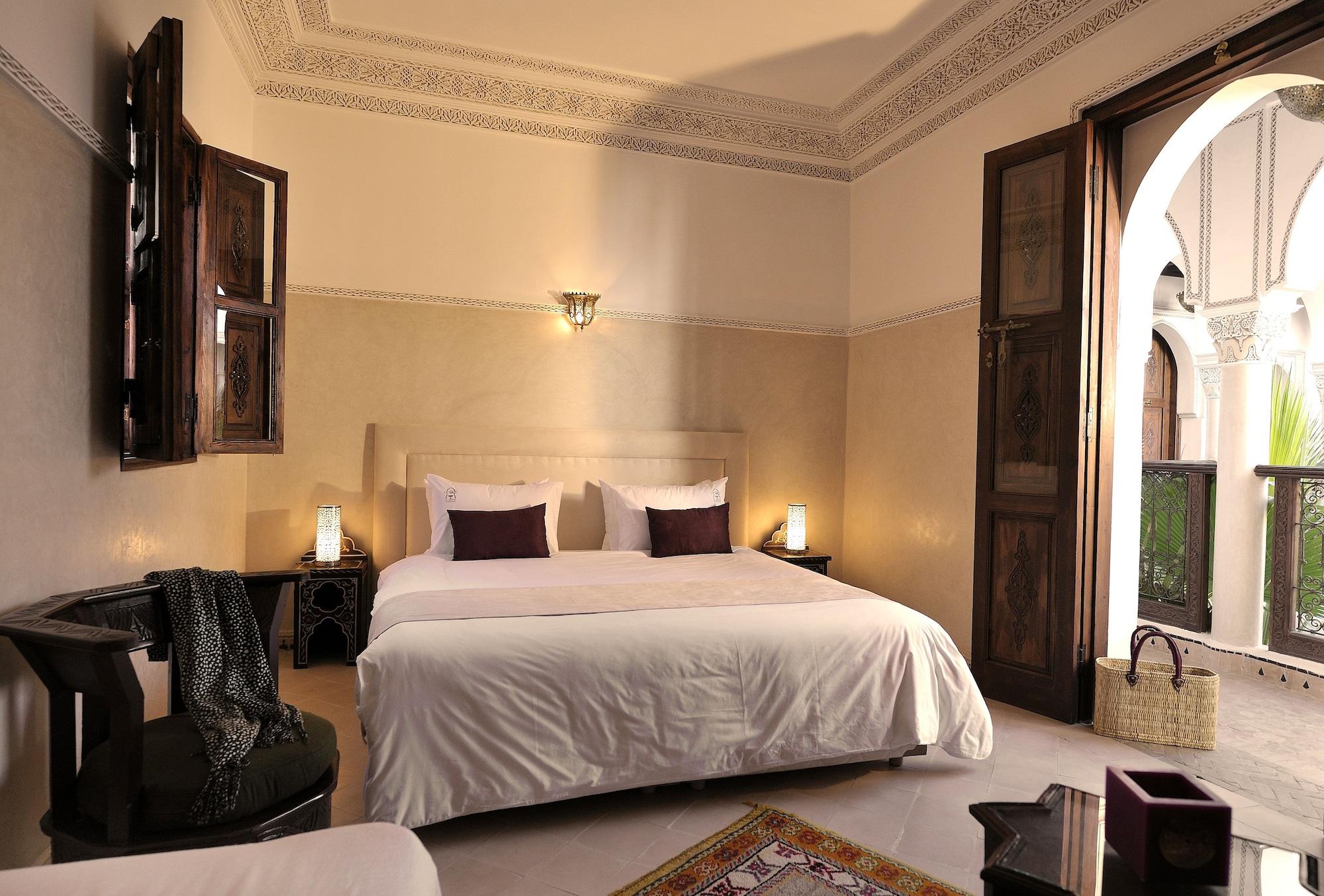 Riad Le Jardin D'Abdou Марракеш Экстерьер фото A bedroom at the hotel
